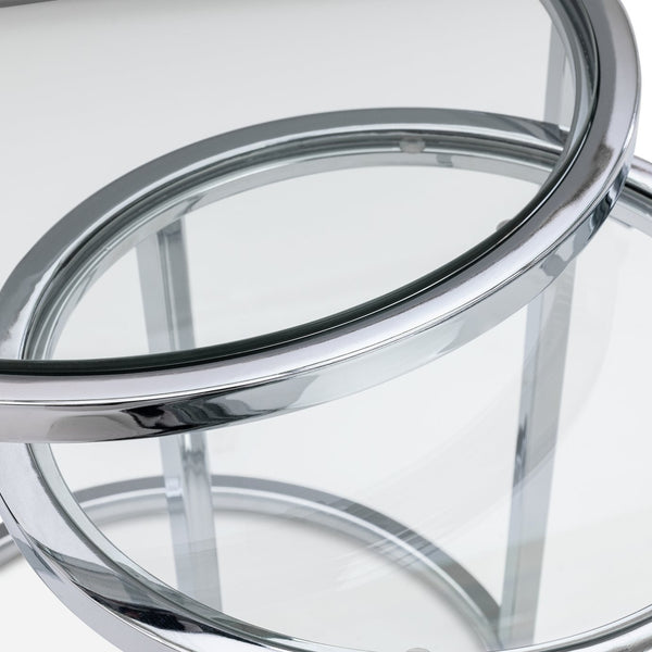 Home Boutique Nest of 2 Tables - Silver 13208706