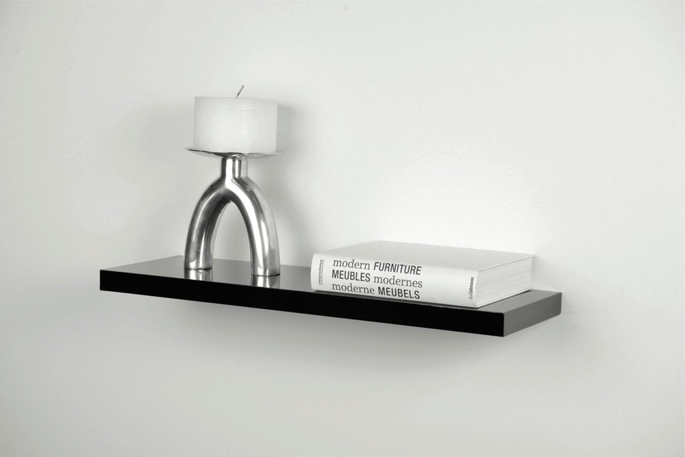 Jak 60cm Floating Shelf - Black Gloss 18753816