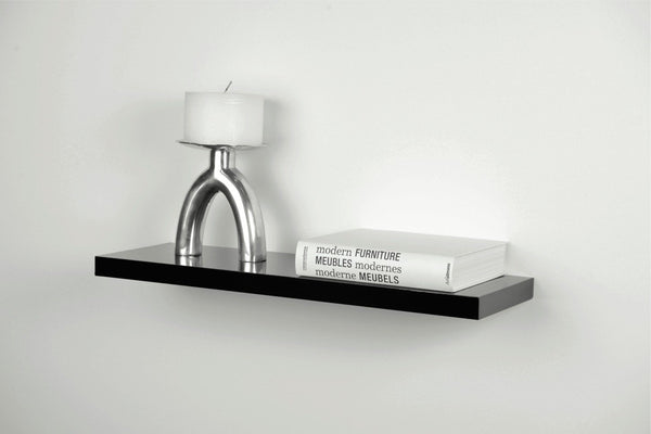 Jak 60cm Floating Shelf - Black Gloss 18753816