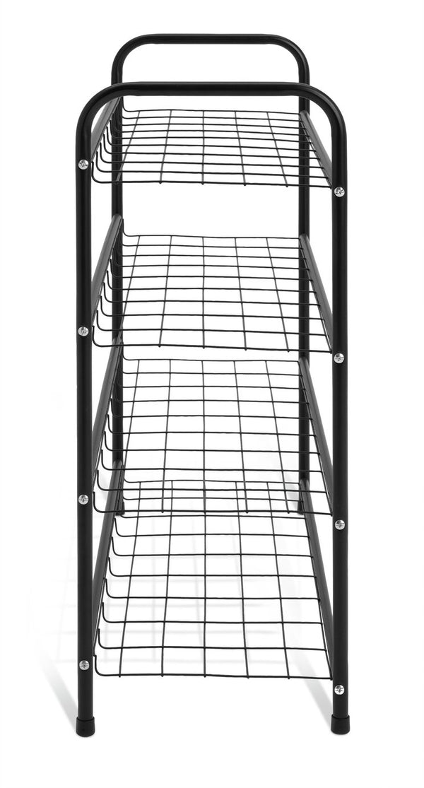 Home Jorn 4 Shelf Shoe Storage Rack - Black 15798946
