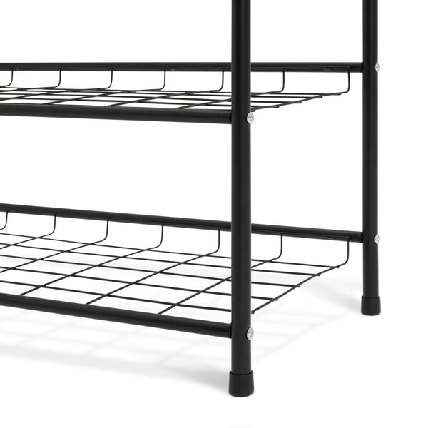 Home Jorn 4 Shelf Shoe Storage Rack - Black 15798946