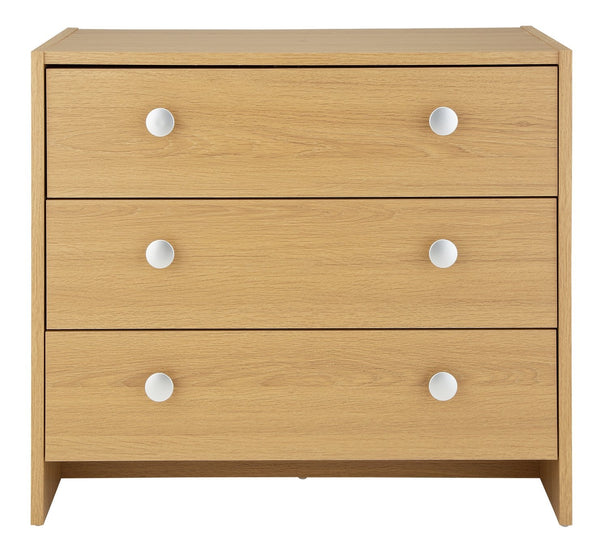 Seville 3 Drawer Chest of Drawers - Oak Effect 18861258