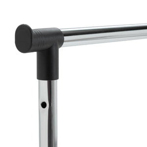 Single Clothes Rail - Black and Chrome 13447299