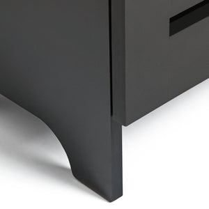 Slatted Shoe Cabinet - Black 14707938