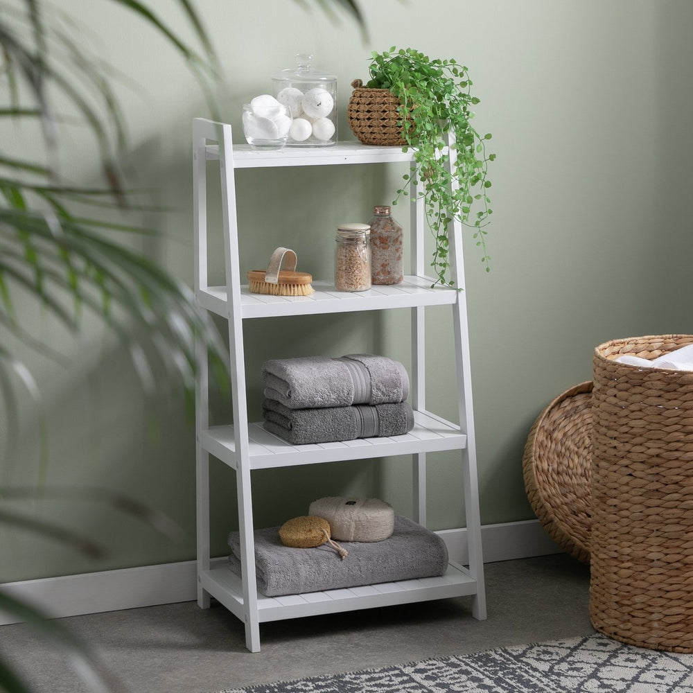 Home Tongue And Groove Ladder - White 13034619