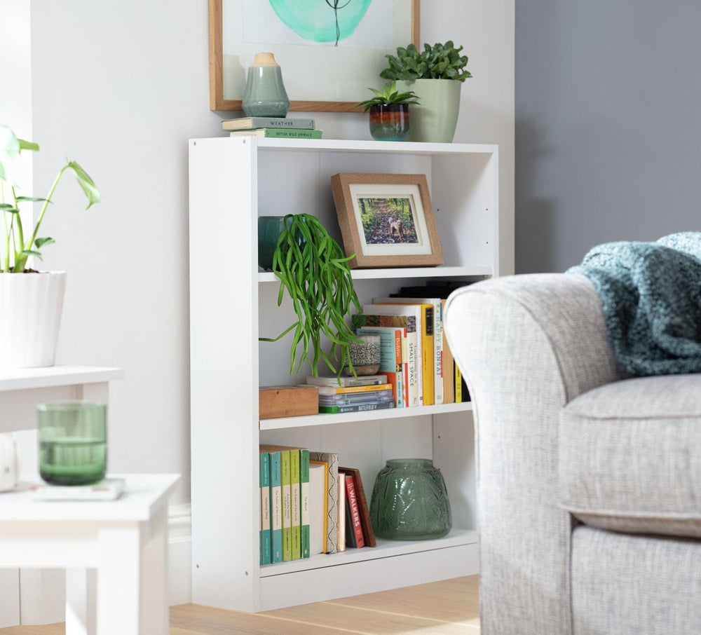 Apley Short Bookcase - White 16092115