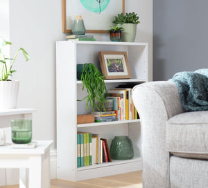 Apley Short Bookcase - White 16092115