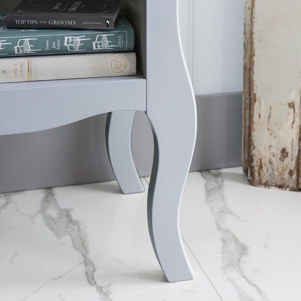 Grey 1 Drawer Bedside Table