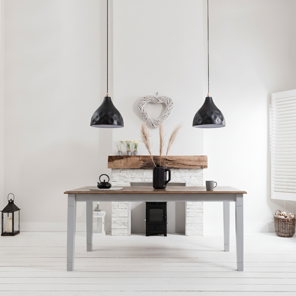 Canterbury Dining Table 180cm in Silk Grey