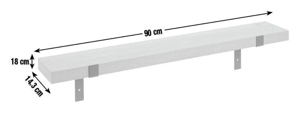Loft Living 90cm Radiator Shelf - Oak 17085372