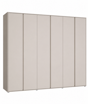 Lisson 6 Door Wardrobe - Oatmeal W9ZGW