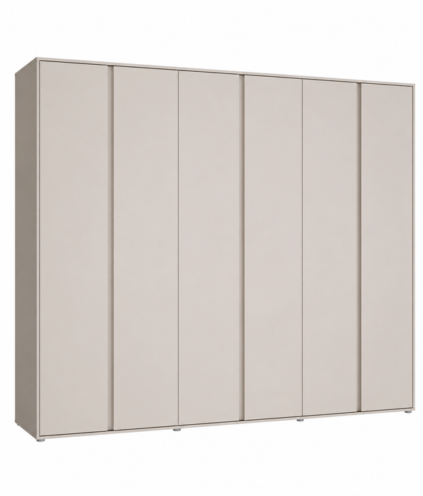 Lisson 6 Door Wardrobe - Oatmeal W9ZGW
