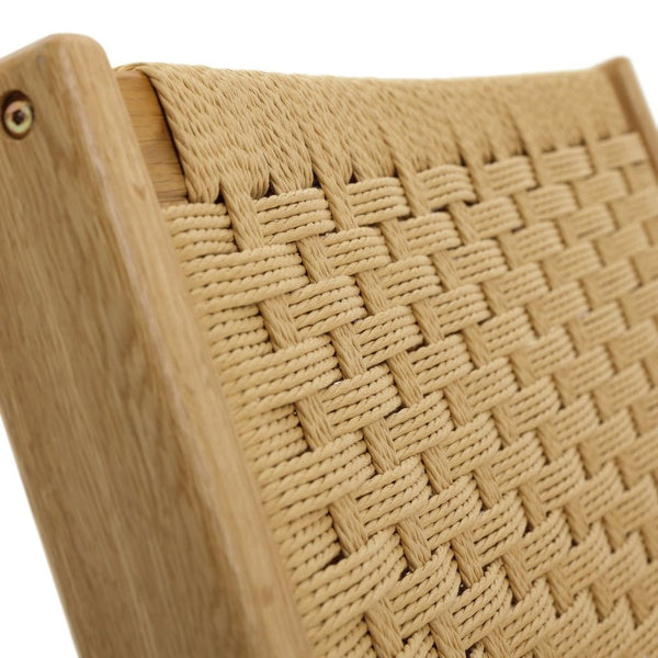 Habitat Faro Woven Paper Rope and Oak Accent Chair - Natural 11950991