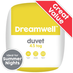Dreamwell Light Weight 4.5 Tog Duvet - Single 12728823