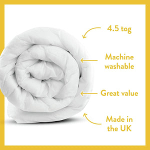 Dreamwell Light Weight 4.5 Tog Duvet - Single 12728823