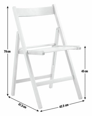 Habitat Solid Wood Folding Chair - Black 12990709