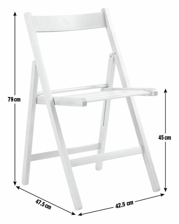 Habitat Solid Wood Folding Chair - Black 12990709