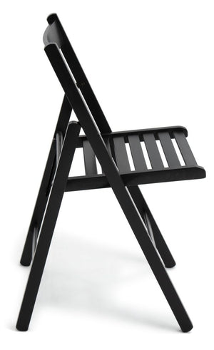Habitat Solid Wood Folding Chair - Black 12990709