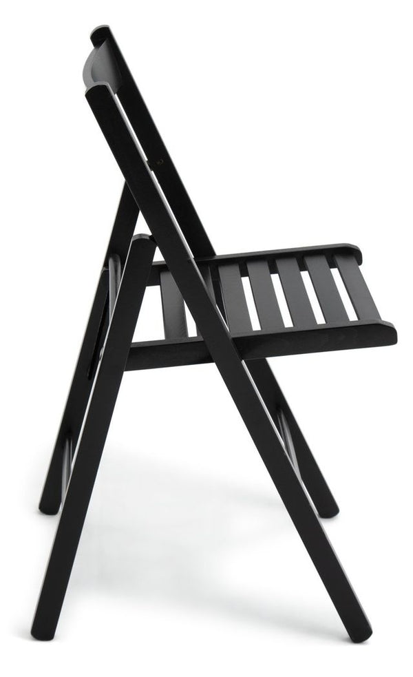 Habitat Solid Wood Folding Chair - Black 12990709