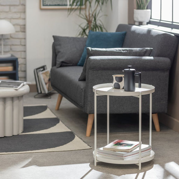 Habitat Rex Side Table - White 12725637