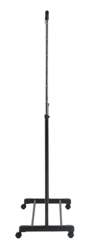 Single Clothes Rail - Black and Chrome 13447299