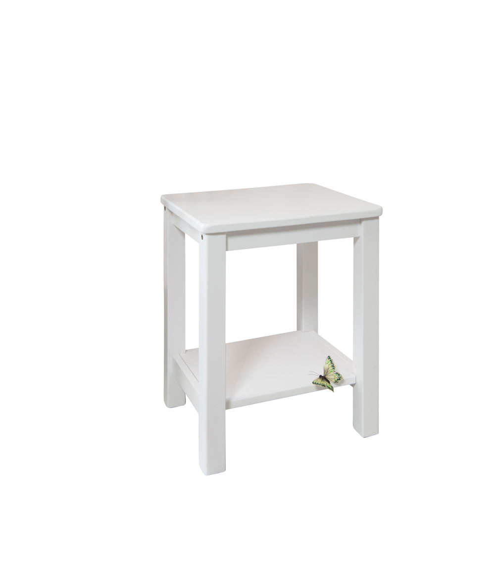 White Bedside Table