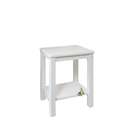 White Bedside Table