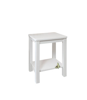 White Bedside Table