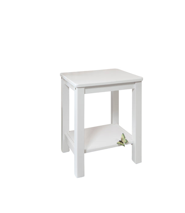 White Bedside Table