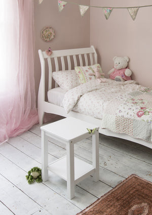 White Bedside Table