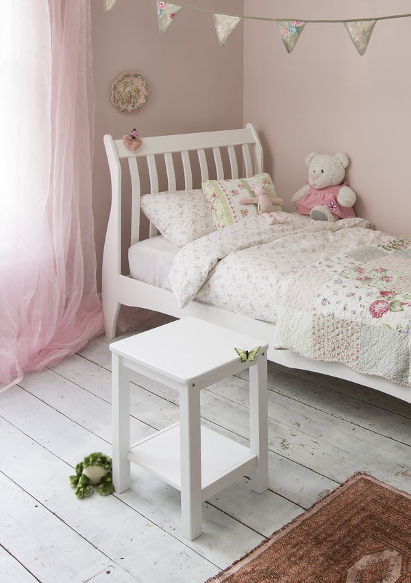White Bedside Table