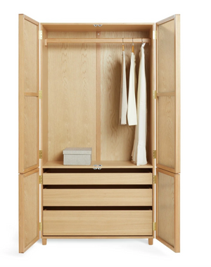 Habitat weston 2dr drw robe oak 17722927