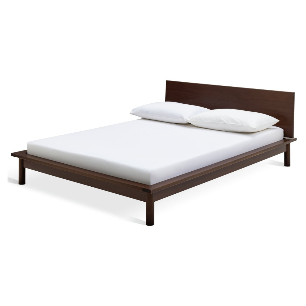 Habitat akio small double bed walnut 17161052