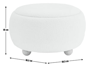 Habitat Adeline Round Coffee Table - Cream 14373843