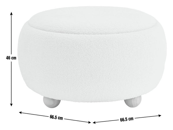 Habitat Adeline Round Coffee Table - Cream 14373843