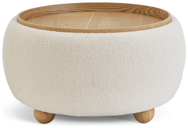Habitat Adeline Round Coffee Table - Cream 14373843