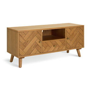 Habitat Afram 2 Door 1 Drawer TV Unit - Natural 14545509