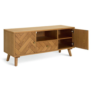 Habitat Afram 2 Door 1 Drawer TV Unit - Natural 14545509