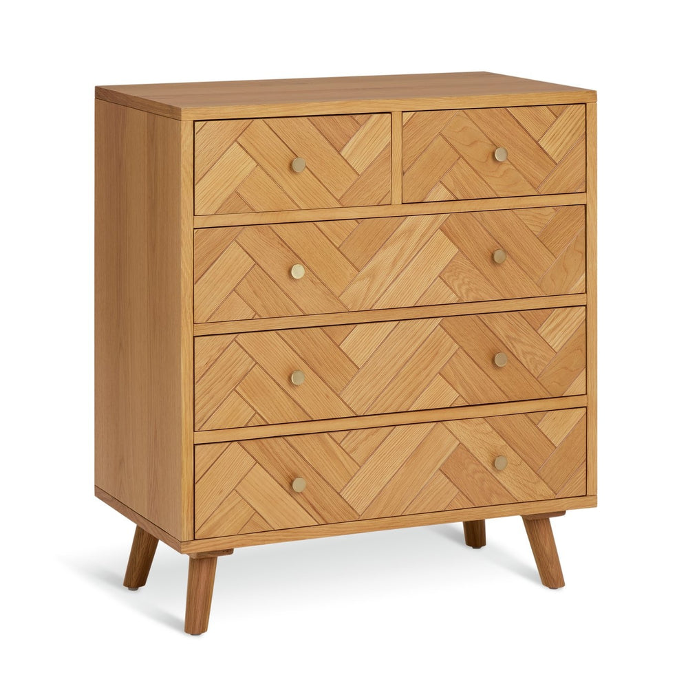 Habitat Afram 5 Drawer Chest - Oak 17919503