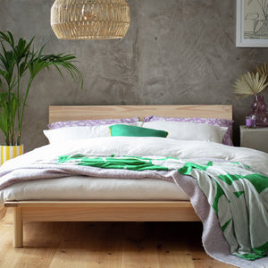 Habitat Akio Double Wooden Platform Bed Frame - Natural 12010012