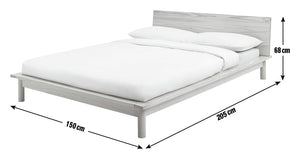 Habitat Akio Double Wooden Platform Bed Frame - Natural 12010012