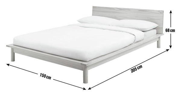 Habitat Akio Double Wooden Platform Bed Frame - Natural 12010012