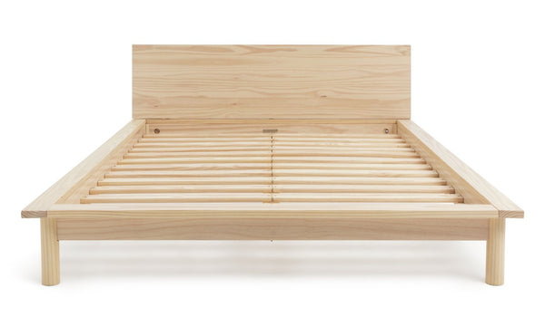 Habitat Akio Double Wooden Platform Bed Frame - Natural 12010012