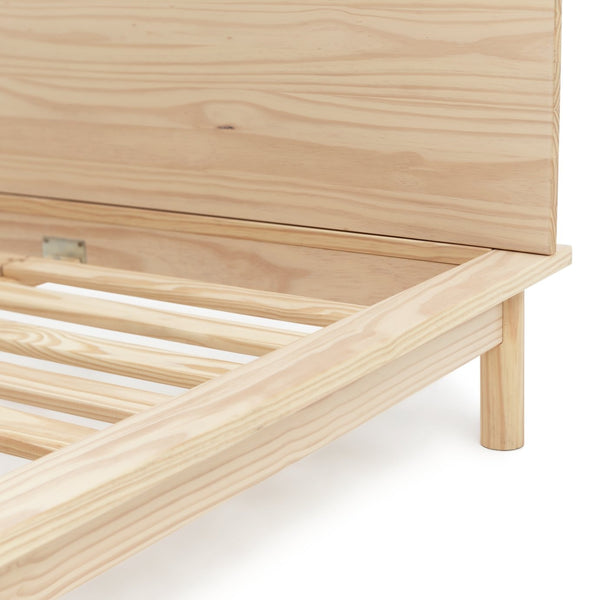Habitat Akio Double Wooden Platform Bed Frame - Natural 12010012