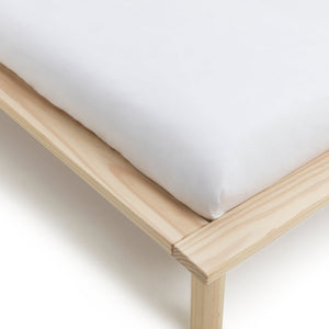 Habitat Akio Double Wooden Platform Bed Frame - Natural 12010012
