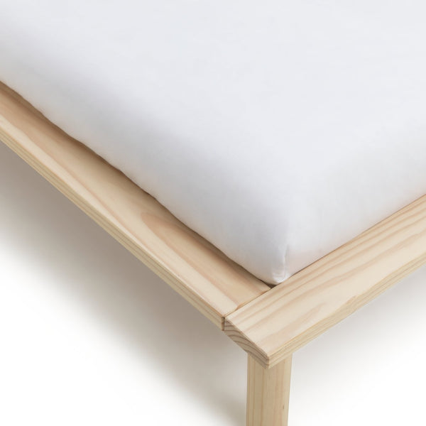 Habitat Akio Double Wooden Platform Bed Frame - Natural 12010012
