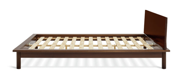 Habitat Akio Double Wooden Platform Bed Frame - Walnut 15642573