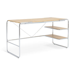 Habitat Albers Chrome Office Desk - Natural 17946514