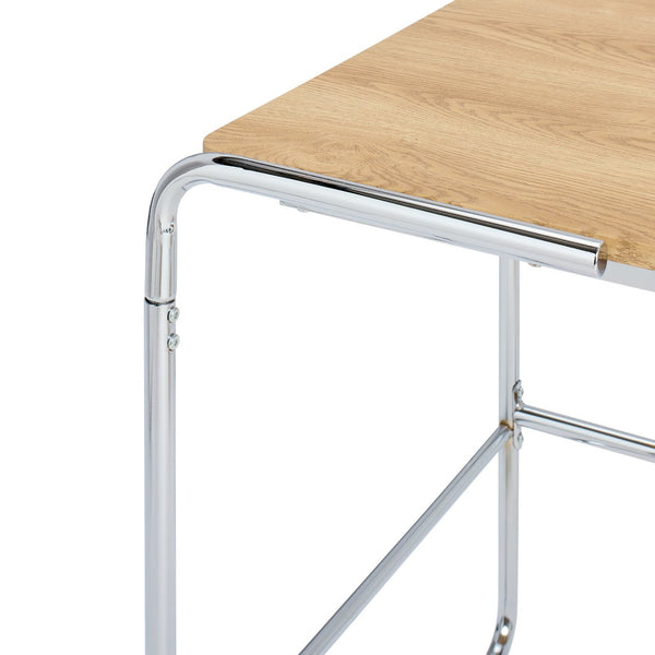 Habitat Albers Chrome Office Desk - Natural 17946514