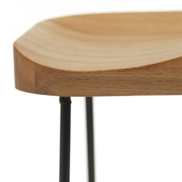 Habitat Arte Metal Bar Stool - Oak 19421635
